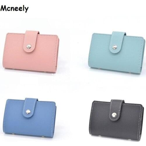 Mcneely Bank Credit Card Holder Case Unisex Business Card Holder Wallet ID Holders High Capacity Card Holder 26 Cards