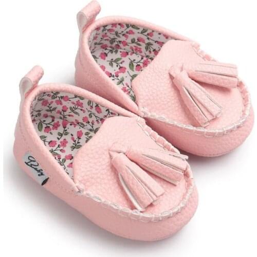 Baby Soft Sole Tassel PU Leather Shoes Infant Boy Girl Toddler Moccasin 0-18M Baby Shoes