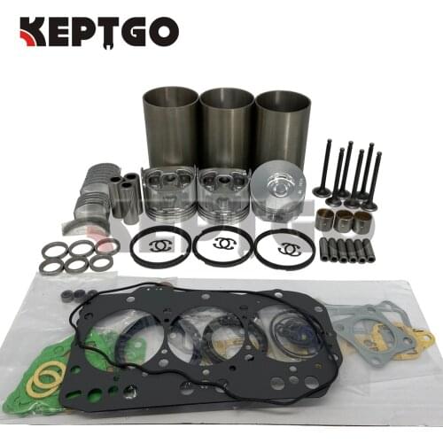 For Yanmar 3TNV82 3TNV82A Overhaul Rebuild Kit Excavator Engine Inframe Parts