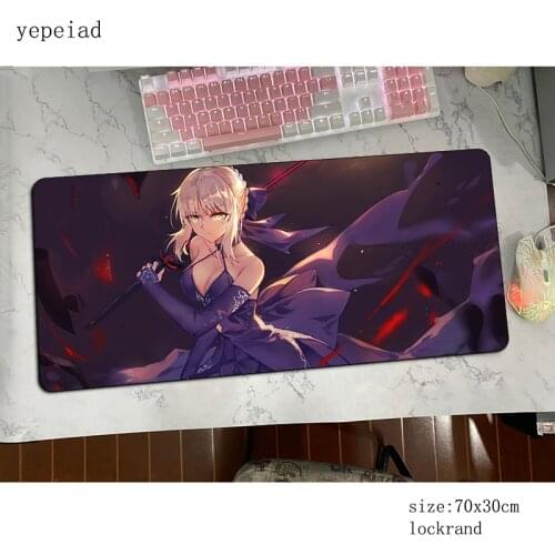 Saber Alter mouse pad 800x300x4mm mats best Computer mouse mat gaming accessories Adorable mousepad keyboard games pc gamer