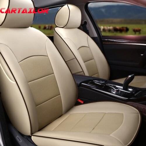 CARTAILOR Car Seat Cover Leather Set for VOLVO XC90 Automobiles Seat Covers & Accessories Cowhide Cover Seats Cushion Protector