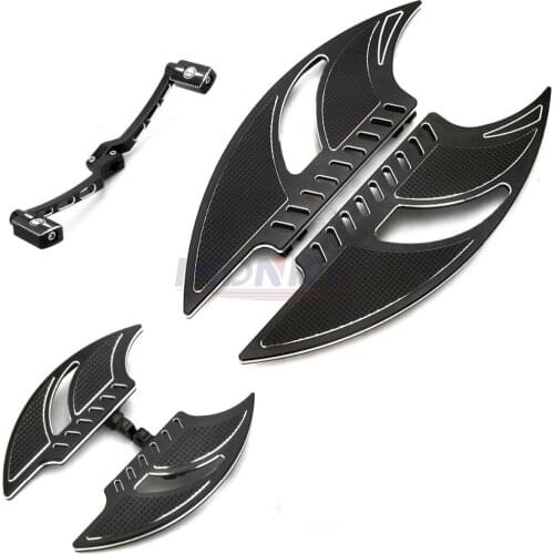 Motorcycle blade Driver floorboards for harley Electra glide FLHT footrest for softail FXST passenger pegs Toe Heel Shift Lever