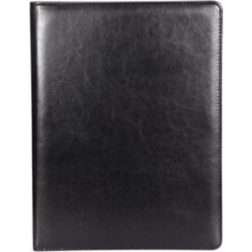 A4 Clipboard Multi-Function Filling Products Folder for Documents School Office Supplies Organizer Leather Portfolio,Black 2 Pcs