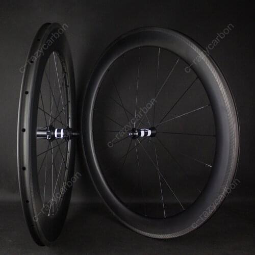 Front 50 Rear 60 Carbon Fiber Bicycle Racing Wheelset With 350 Full Carbon 700c Road Aero Bike V Brake Fast Wheels