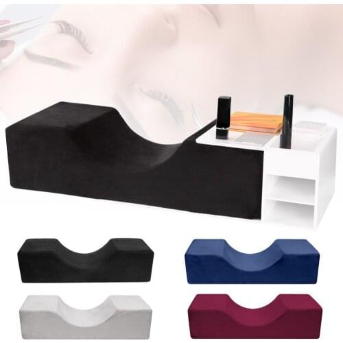 1pcs Soft Eyelash Extension Pillow Soft Grafted Eyelashes Flannel Pillows For Beauty Salon Use Neck Support Makeup Accessories