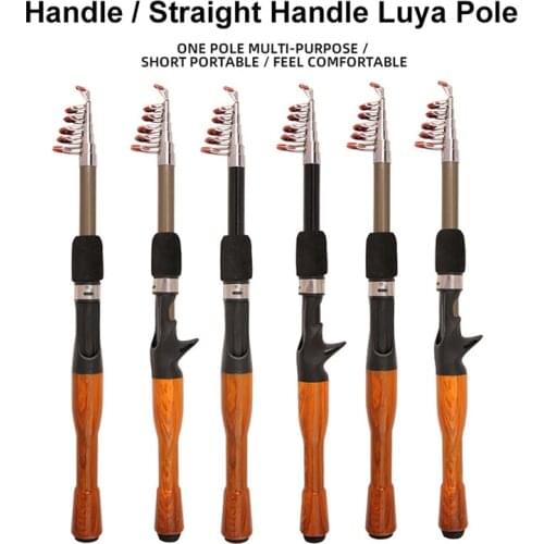 38CM All Waters Short Section Telescopic Sea Rod Portable Lure Fishing Rod Carbon Lure Long Casting Rod 1.3M / 1.6M /1.8M X578G