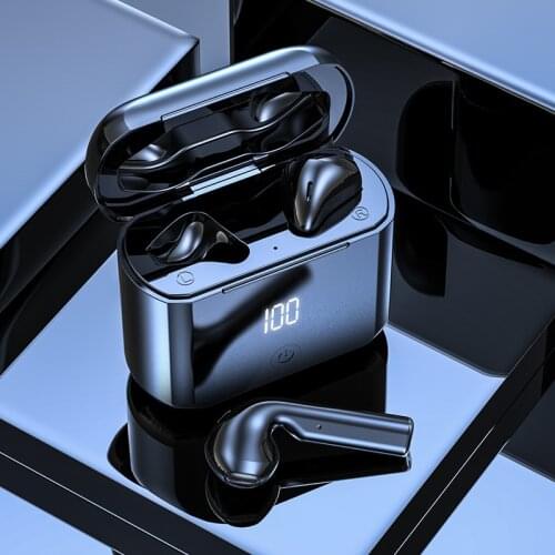 TWS HIFI Sound Stereo Wireless headset Bluetooth LED display A16C Earphones Video Game music For Xiaomi Samsung Huawei iPhone