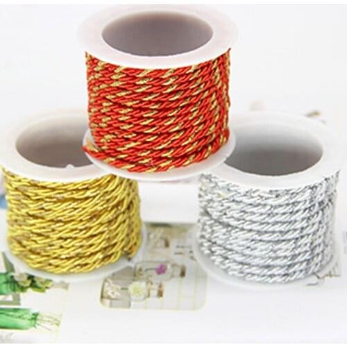 3 Meters/Roll Cotton Cords Twine String For Jewelry Making Scrapbooks Handmade Cards Laces Gardening Gift Packing Rope