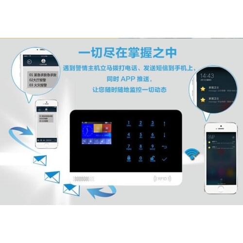 [Factory] TUYA graffiti wireless wifi+GSM anti-theft alarm anti-theft device Chinese, English, French, Spanish, Russian