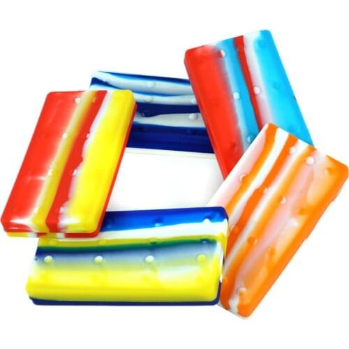 10pcs 50ml Silicone Nonstick Dab Container Multi-Compartment Silicone Container Jars Mixed Color Storage tank