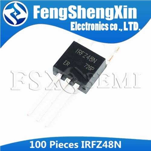 100pcs/lot IRFZ48N IRFZ48 TO-220 N-Channel MOSFET Transistor