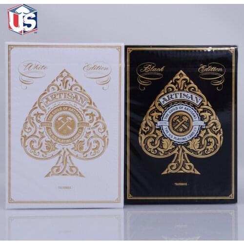 Artisan Theory 11 Playing Cards T11 White/Black USPCC Limited Edition Deck Poker Size New Sealed Magic Cards Magic Tricks Props