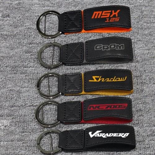 3D Key Holder Chain Collection Keychain For HONDA MSX125 GROM Nero Spirit NC700S XL1000 Varadero ABS Motorcycle Key Ring
