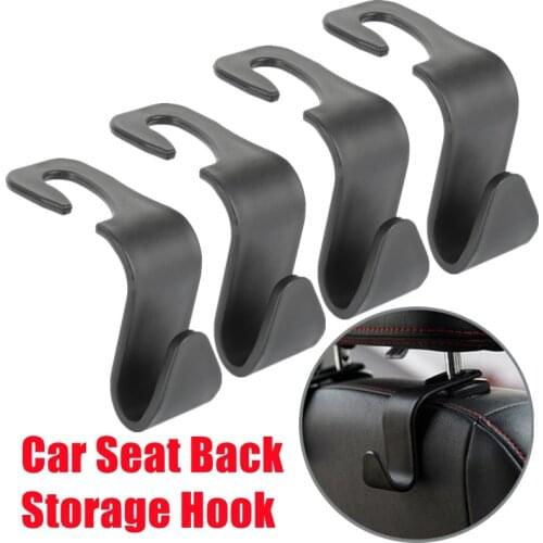 Car Seat Back Storage Hook 4Pcs Vehicle Headrest Organizer Hanger Storage Hook For Groceries Bag Handbag Car Accessories