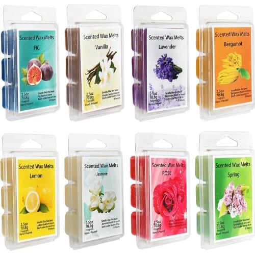560g Scented Soy Wax Candles Making Wax Aromatherapy Material Rose Lavender Fig Lemon Jasmine Spring Bergamot Vanilla