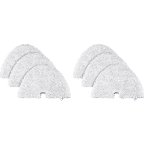 6Pcs Steam Mop Pads, Washable Microfiber Cleaning Steamer Replacement Pads for Shark Steam Pocket Mop S3500 Series