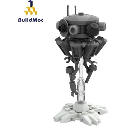 Buildmoc Space Wars Anti-gravity Imperial Probe Droid Floating Scout Robot MOC-37282 High-tech Robot Figures Building Blocks Toy