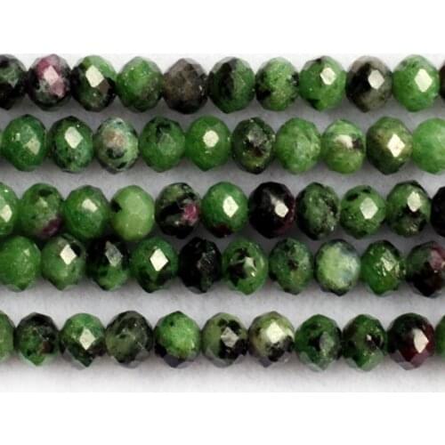 Natural Green Zoisite Stone Beads Rondelle Heishi Spacer DIY Loose Beads For Jewelry Making Beads Accessories 15'' Women Gift