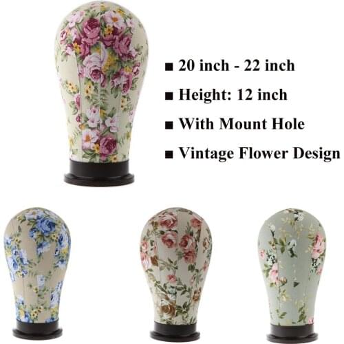 Wigs Making Stand Holder Mannequin Cork Head for Hair Experts / Salon Beauty Canvas Block Hat Cap Display Rack 23