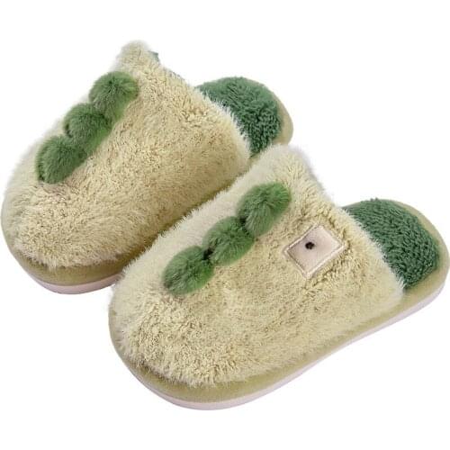 New Childrens Cotton Slippers 2021 Winter New Non-slip and Warm Boys and Girls Home Parent-child Wool Slippers Fashion Cute