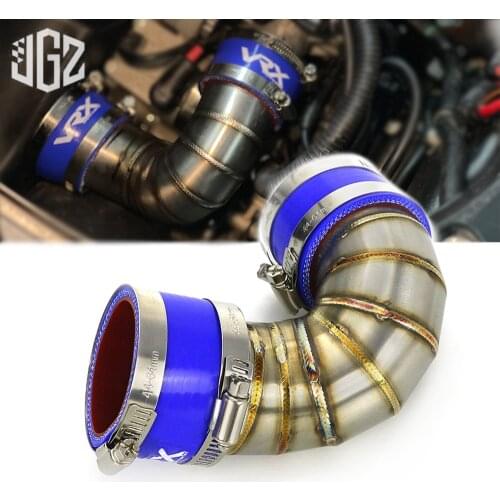 For VESPA GTS 200 250 300 Exhaust Pipe Motorcycle Stainless Steel Link Tube Accessories GTV 300 2006 - 2017 2018 2019 2020 2021