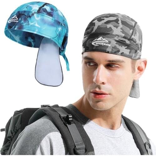 Breathable Summer Cooling Cycling Skull Hat UV Protection Breathable Quick-drying Cap Sun Protecting Neck Hat