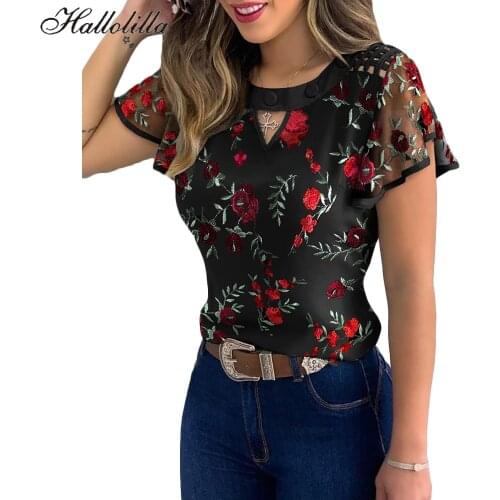 Прозрачные блузки Hallolilla China At AliExpress