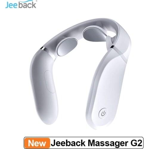 Jeeback Neck Massager G2 Cervical Massager Far Infrared Heating Health Care L-Shaped Wear With Mijia App Neck Massager