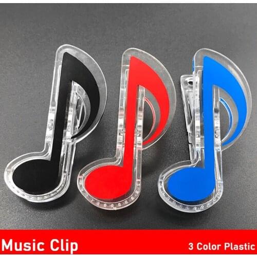 Multi Color Book Note Clip Plastic Piano Music Book Page Clip Treble Clef Clip Music Accessories