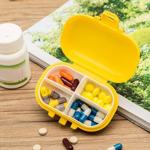 Table Organizer Medicine Container Mini Pill Case Medicine Storage Box Waterproof 1PC Portable Travel Accessories