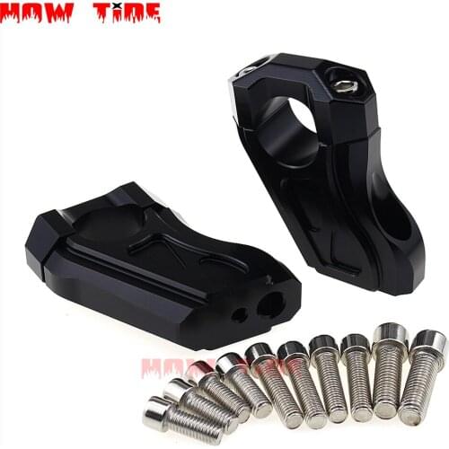For BMW R NINE T R9T 2013 2015 16 17 18 28mm Handlebar Risers Bar Clamp Extend Adapter with Bolts