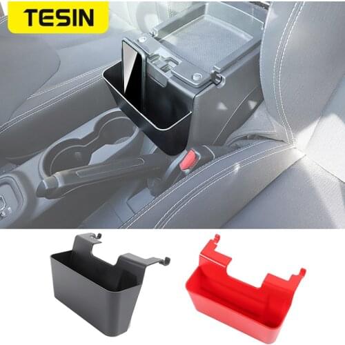 Stowing Tidying For Jeep Wrangler Car Rear Armrest Storage Box Organizer Barrel Case For Jeep Wrangler JK 2011-2017 Accessories