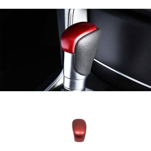 ABS Red For Honda Accord Touring 2018 2019 Car gear shift lever knob handle Cover trim Sticker Accessories car styling 1pcs