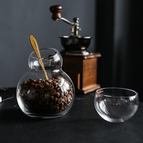 Snowman coffee bean airtight jar kitchen household lead-free glass storage bottle food tea storage jars glass bottle pantry