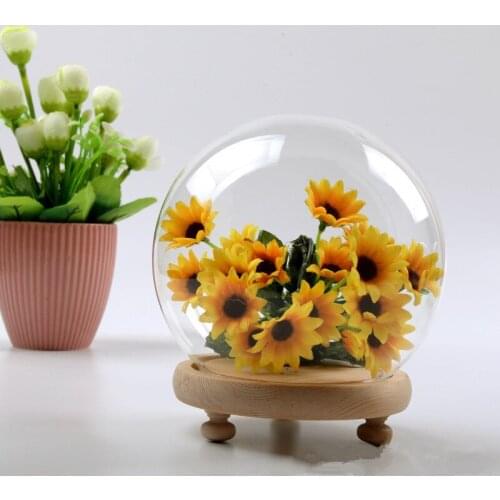 2pcs/pack Diameter=13cm Wedding Decoration Glass Dome Vase Friend Birthday Gift Wedding Event Favor Gift Glass Dome