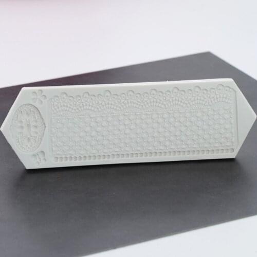 Gem & Lace Decor Around Silicone Mold Fondant Mould Cake Decorating Tools Chocolate Gumpaste Mold Sugarcraft Kitchen Accessories