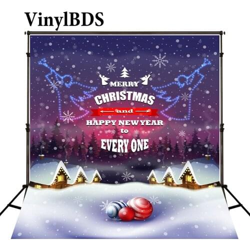 VinylBDS Merry Christmas Background Photography For Photo Studio Snow Spot Fond Photographie Christmas Painted Backdrop J02164