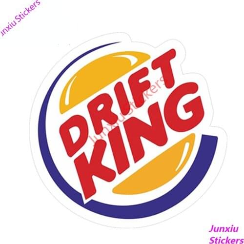 Retro DRIFT KING Funny Parody JDM Drift Look Vinyl Car Sticker Bomb Creative Decals Car Styling Camper Accessories PVC13x13cm