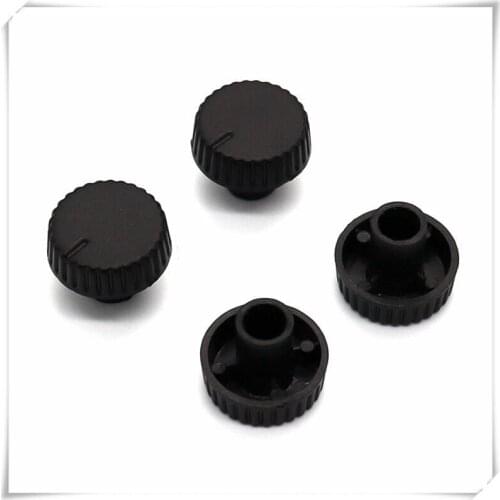 5 Pieces Plastic Long handle Flower Shaft Knob Diameter 18mm Height 14mm Potentiometer Knob Gear Shaped Inner Hole 6mm