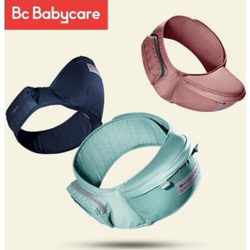 BC Babycare Baby Waist Stool Carrier Kids Hip Seat Child Infant Toddler with Buckle Pocket Baby Hip Seat Carrier Waist Stool