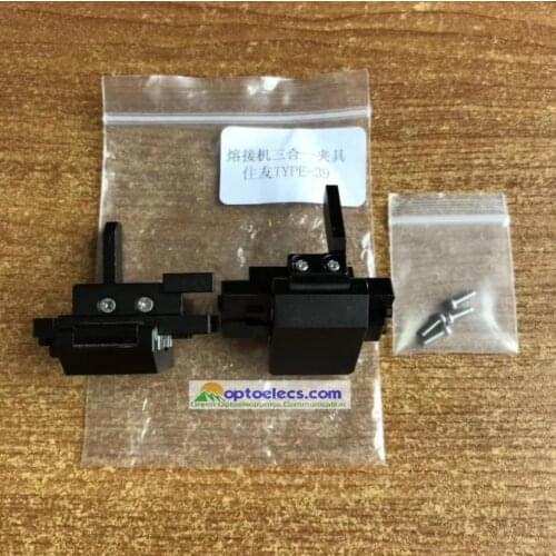 Free shipping 1 pair 3 in 1 Fiber Holder for Sumitomo Type 39 T-39 T39 fiber fusion welding splicer Shealth Clamp