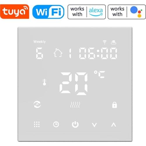 Tuya Wifi Digital smart Temperature Controller Electric Floor Heating Boiler Thermostat Compatible with Amazon Alexa Google Home