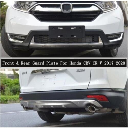 For Honda CRV CR-V 2017-2020 Front & Rear Bumper Diffuser Guard Plate Protector Anti-impact High Quality Stainless Steel