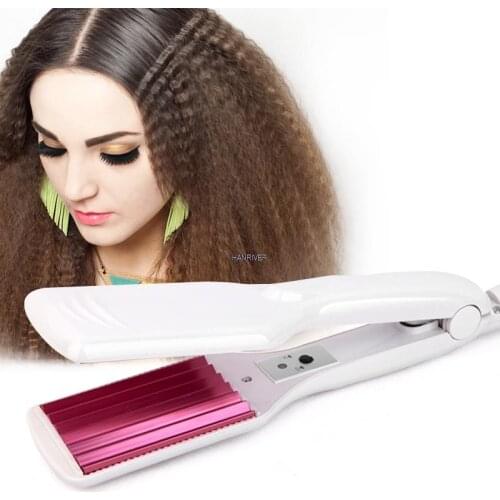 Corrugated Iron Hair Straightener Iron Hair Crimper Irons Fluffy Wave Iron Chapinha Corrugation Flat Irons Wave Styling Tools