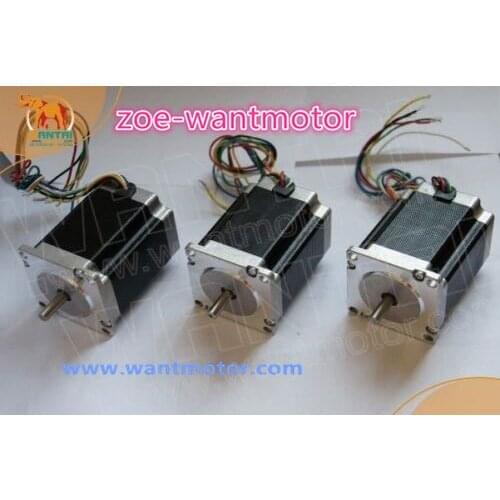 Good quality!3 pcs Nema 23 Wantai stepper motor 57BYGH420 127oz-in 2A CE,ISO,ROHS 3D Reprap Printer
