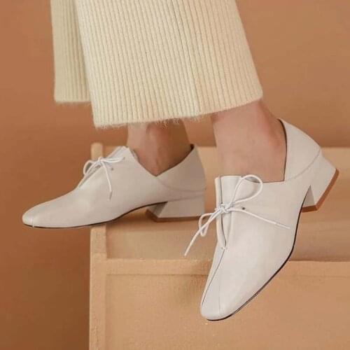 HULINGMEI Leather Pumps