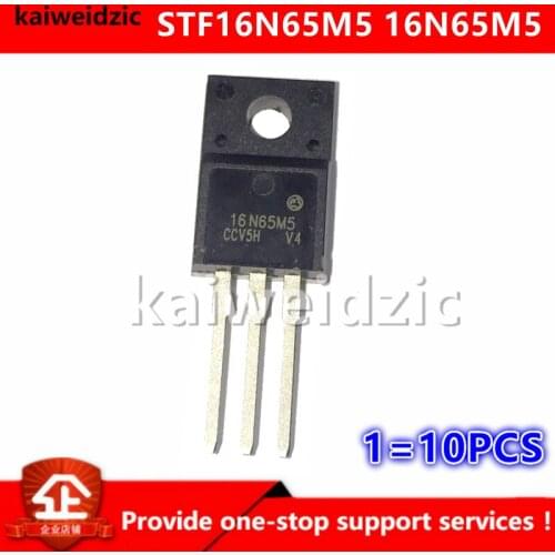 Kaiweikdic New imported original STF16N65M5 16N65M5 16A 650V TO-220F N-Channel MOS FET triode triode Integrated circuit