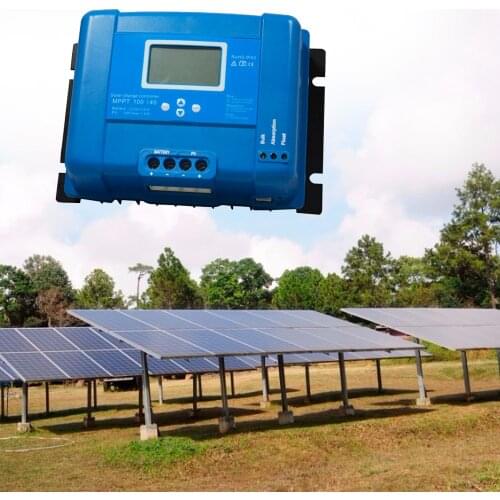 MPPT 40A/50A/60A/70A/80A Solar Battery Charge Controller LCD 12V 24V Auto Solar Regulator High Efficiency Solar Tracking System