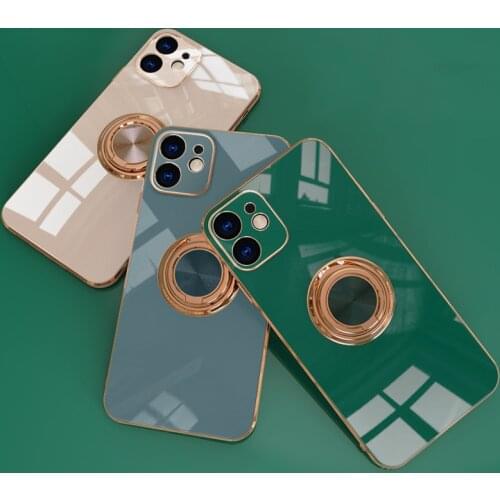 Magnetic Kickstand Shockproof Phone Case or iPhone 12 11 Pro Max XR XS Max 8 7 Plus X Phone Cover With Ring Holder Stand Cover