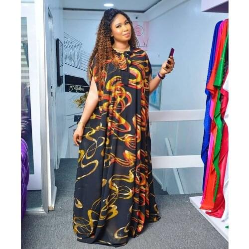 Fashion African Plus Size Clothing 2020 Hooded Dresses For Women Colorful Stripe Short Sleeve Ankara Ladies Dress Evening Party